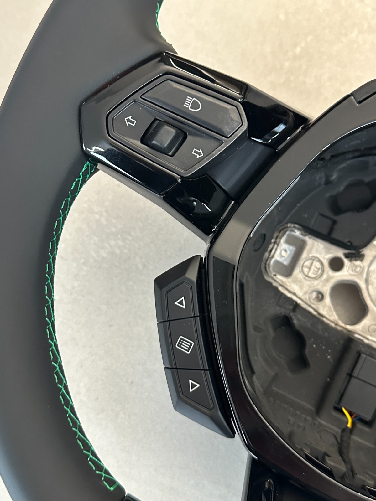 STEERING WHEEL LAMBORGHINI HURACAN GRÜN SPORT LEDER LENKRAD 4T0419091BF ORIG NEW - Obrázek 9