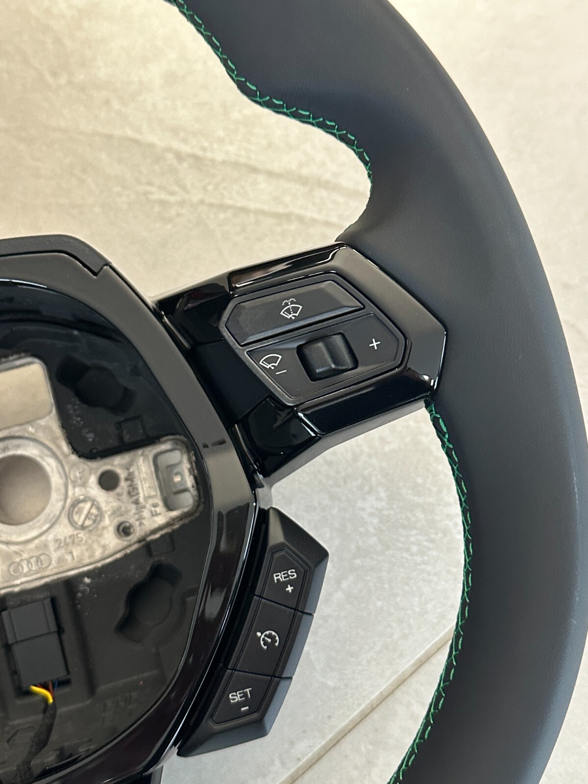 STEERING WHEEL LAMBORGHINI HURACAN GRÜN SPORT LEDER LENKRAD 4T0419091BF ORIG NEW - Obrázek 10