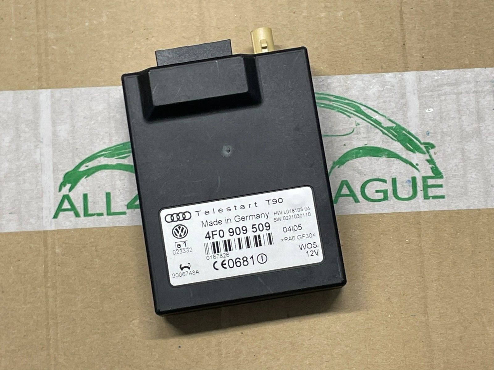 VW AUDI EMPFANGSGERÄT STEUERGERÄT FÜR STANDHEIZUNG 4F0909509 FAST NEU TEST CAR - Obrázek 17