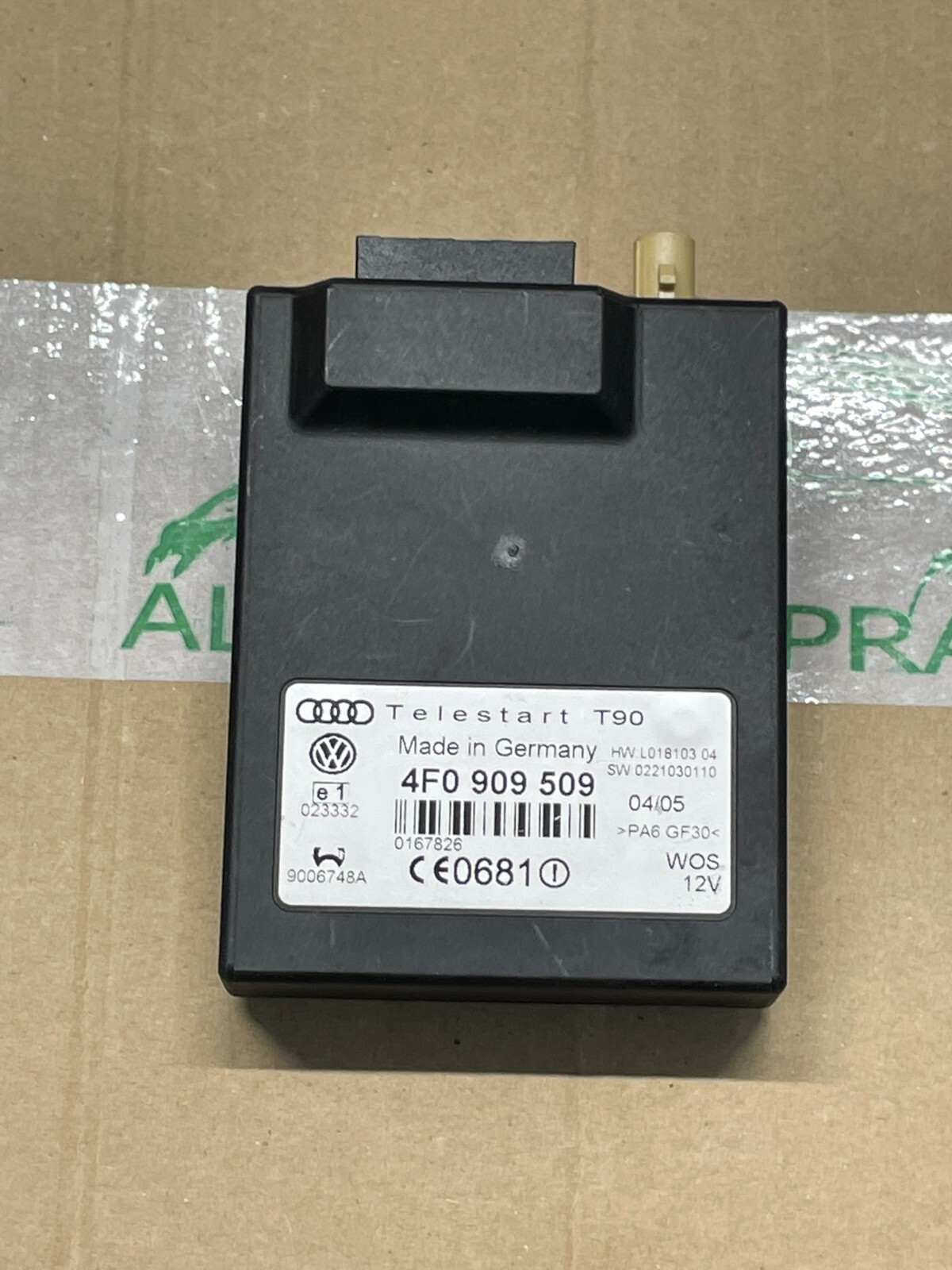 VW AUDI EMPFANGSGERÄT STEUERGERÄT FÜR STANDHEIZUNG 4F0909509 FAST NEU TEST CAR - Obrázek 10