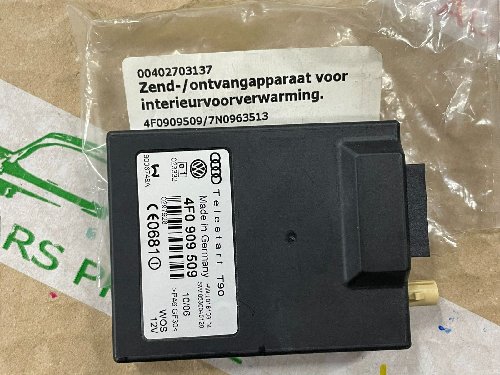 VW AUDI EMPFANGSGERÄT STEUERGERÄT FÜR STANDHEIZUNG 4F0909509 FAST NEU - TEST CAR - Obrázek 16