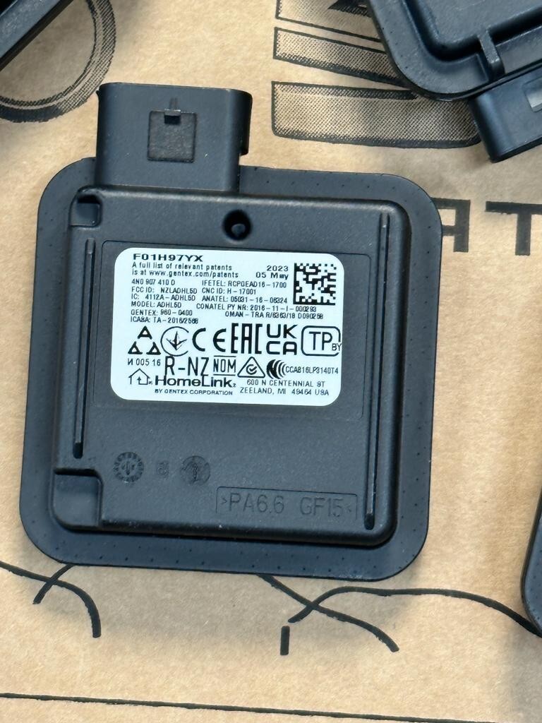 VW AUDI HOMELINK GARAGE TOR ÖFFNER 4N0907410D GARAGE DOOR OPENER ORIG NEW