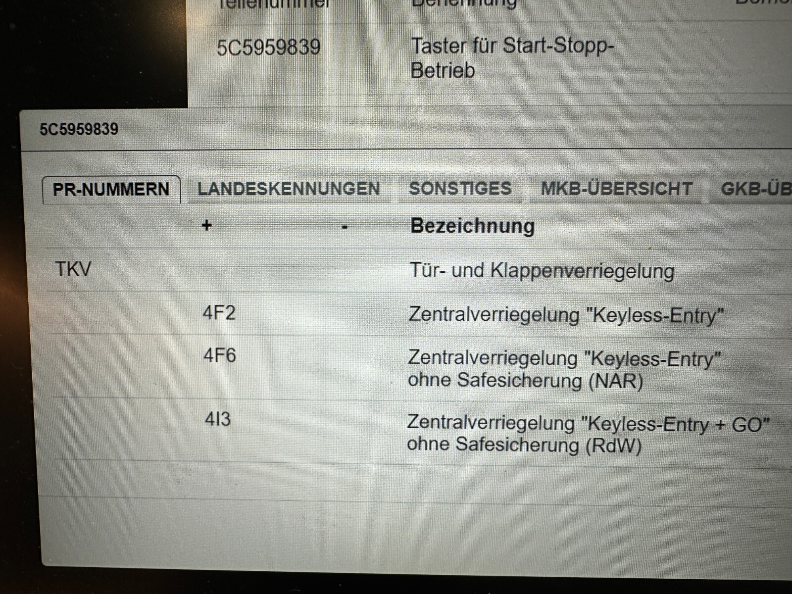 VW BEETLE CABRIO TASTER START STOP 5C5959839 FAST NEU TEIL DEM V TEST WAGEN - Obrázek 7