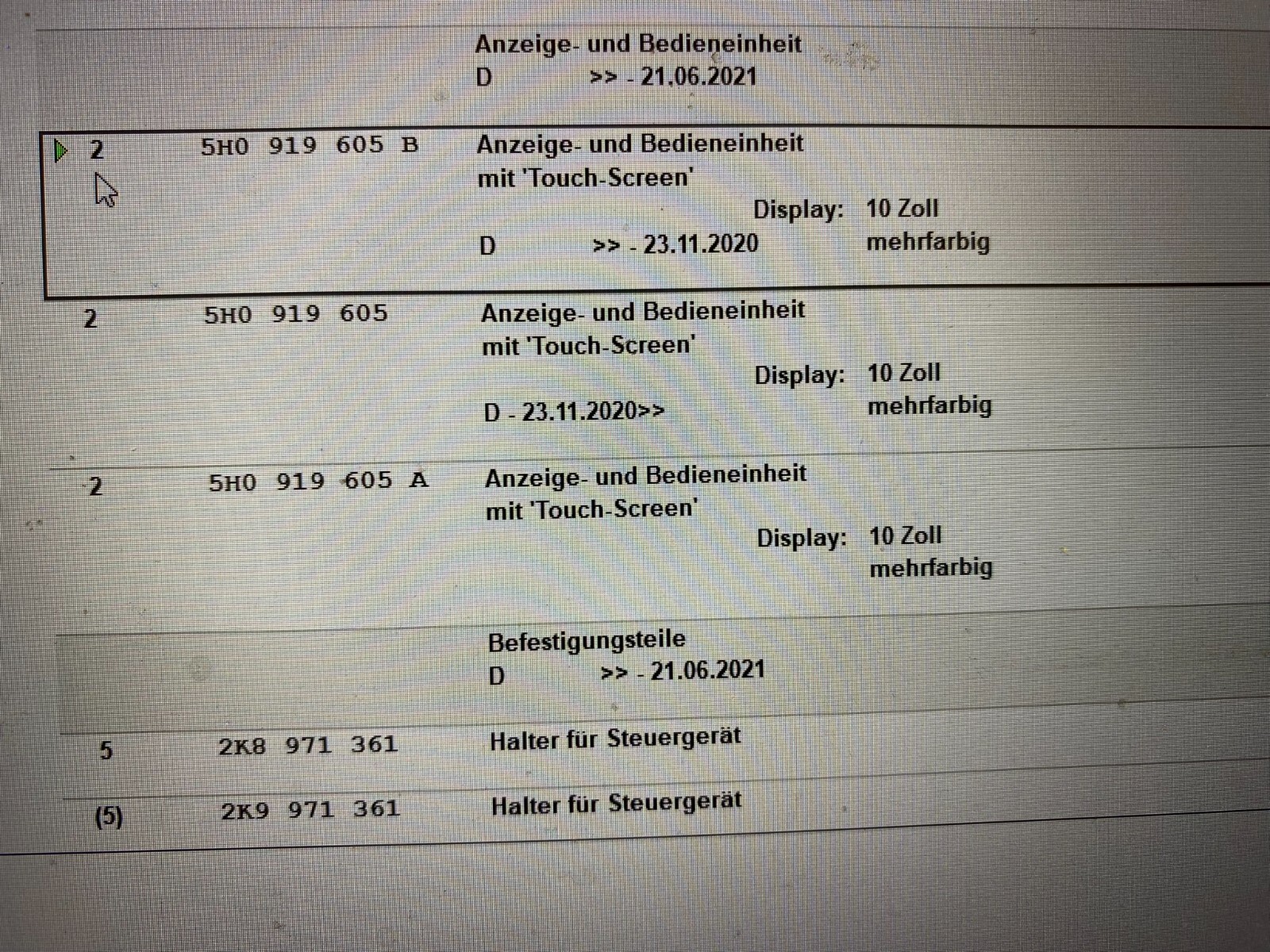 VW CADDY 2021 VIRTUAL COCKPIT 5H0920340A + DISPLAY LCD 10 ZOLL 5H0919605B NEU! - Obrázek 19
