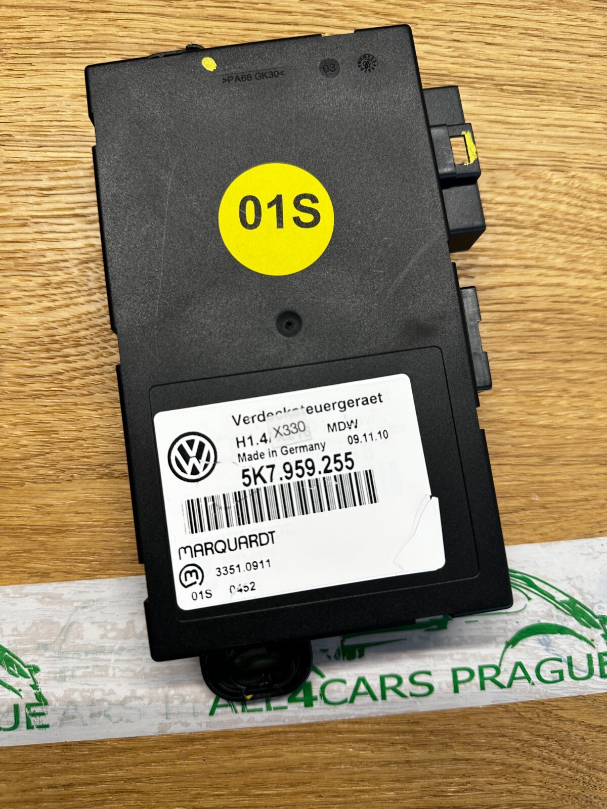 VW GOLF 6 CABRIO VERDECKSTEUERGERÄT 5K7959255 -Fast Neu-Demontiervom Test Wagen - Obrázek 3