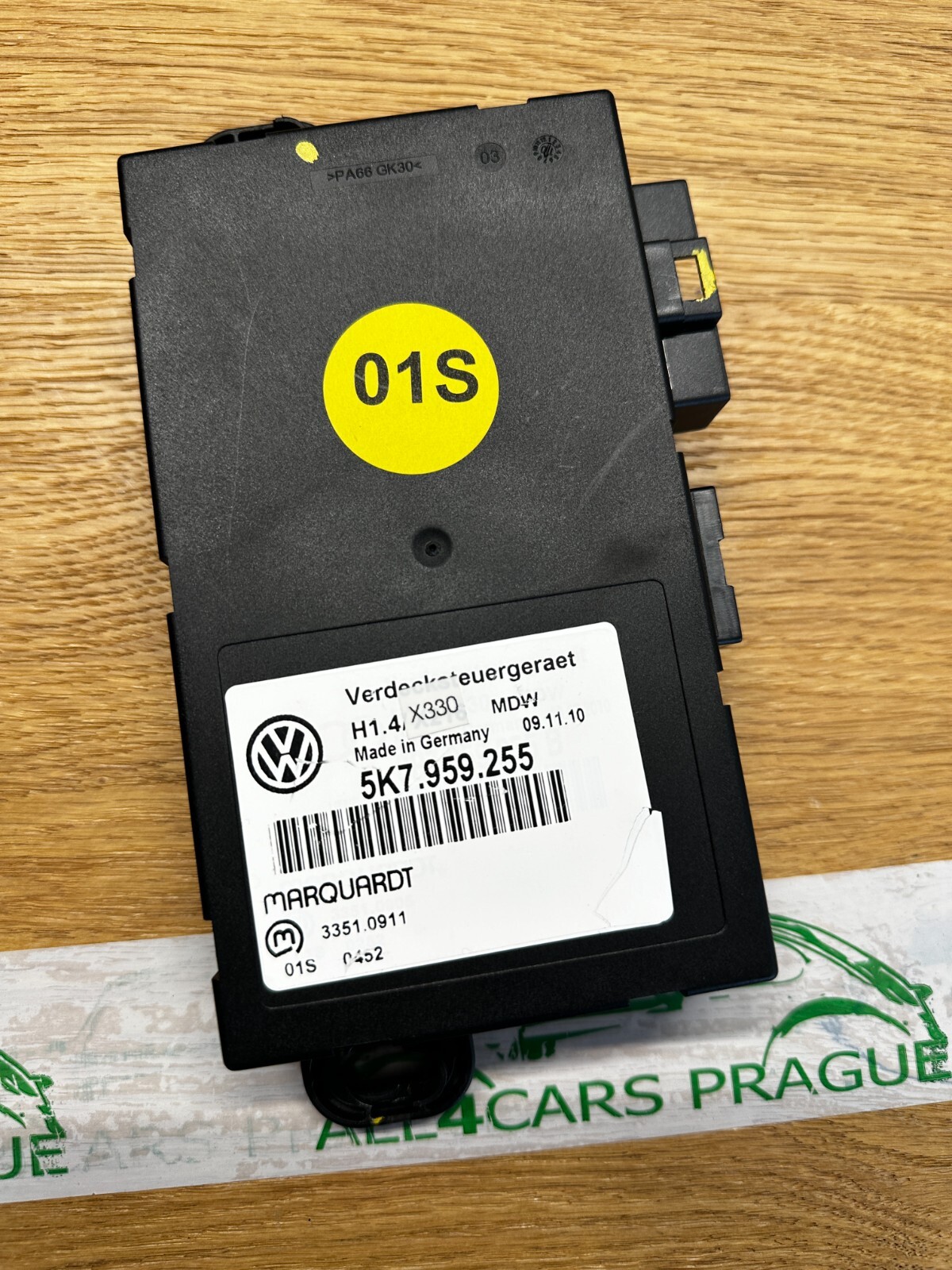 VW GOLF 6 CABRIO VERDECKSTEUERGERÄT 5K7959255 -Fast Neu-Demontiervom Test Wagen - Obrázek 4