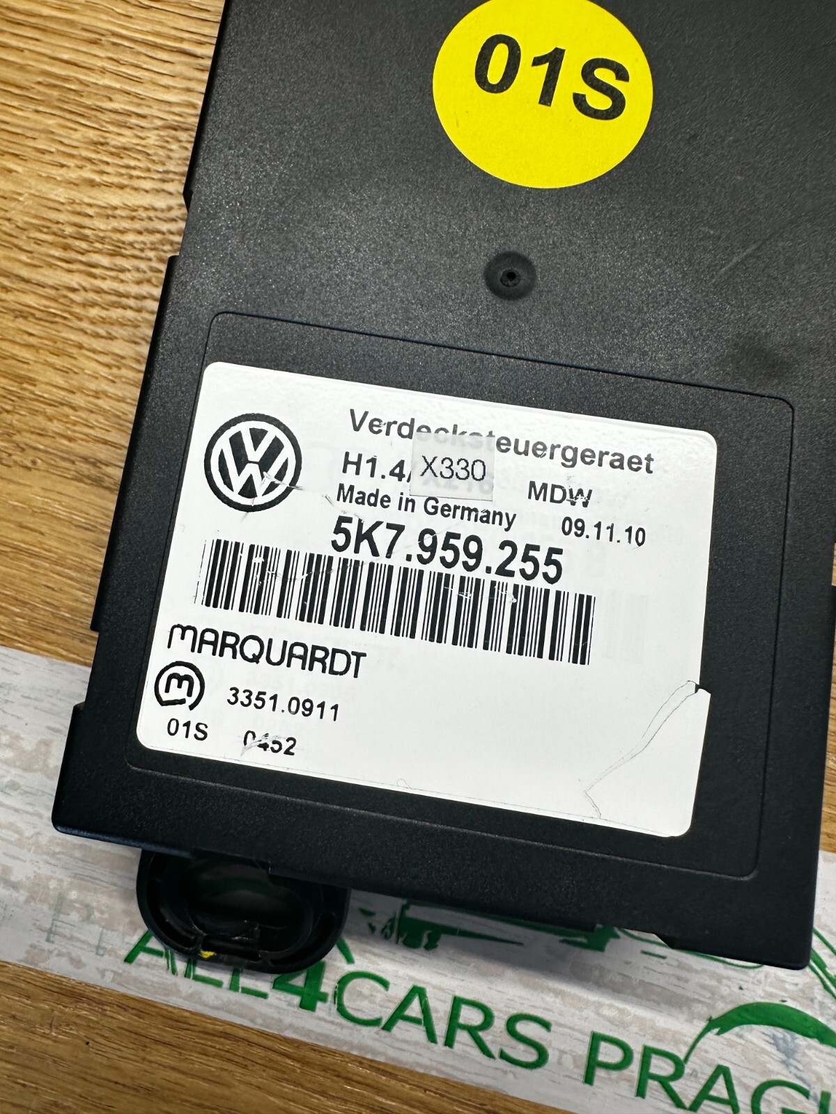 VW GOLF 6 CABRIO VERDECKSTEUERGERÄT 5K7959255 -Fast Neu-Demontiervom Test Wagen - Obrázek 6