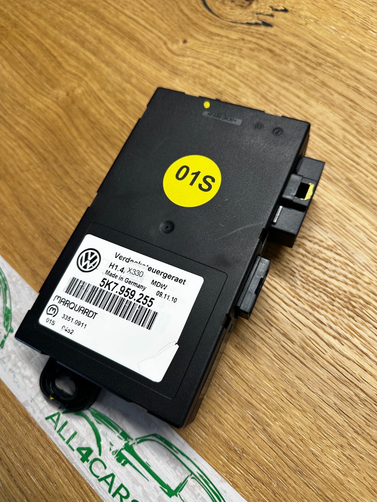 VW GOLF 6 CABRIO VERDECKSTEUERGERÄT 5K7959255 -Fast Neu-Demontiervom Test Wagen - Obrázek 10