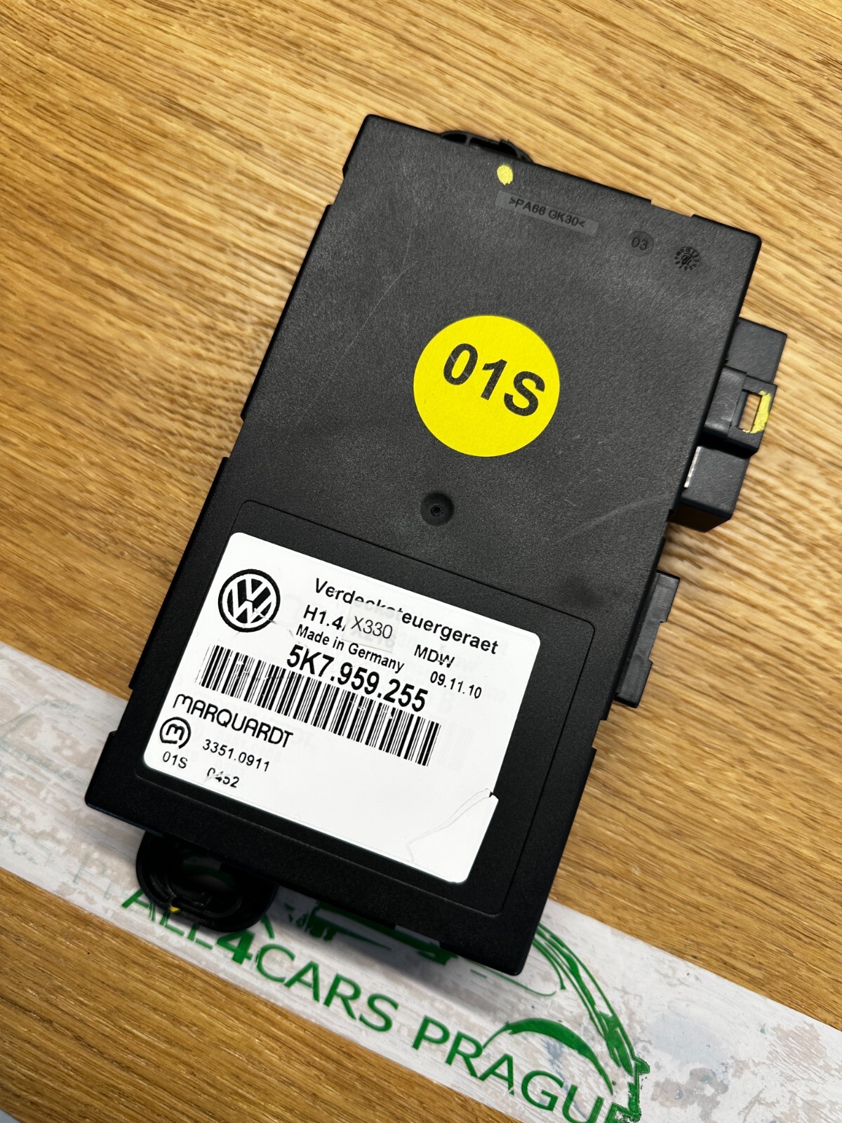 VW GOLF 6 CABRIO VERDECKSTEUERGERÄT 5K7959255 -Fast Neu-Demontiervom Test Wagen