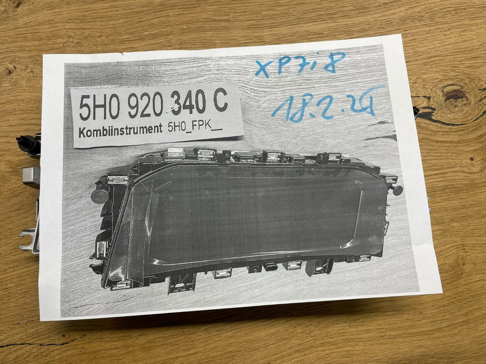 VW GOLF 8 CADDY MULTIVAN KOMBIINSTRUMENT VIRTUAL TACHO 5H0920340C ORIG.NEU! 0 KM - Obrázek 24