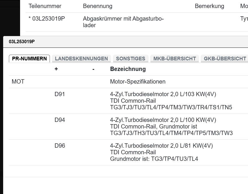 VW GOLF TIGUAN AUDI A3 TURBO 2.0 TDI 03L253019P = 03L253056G FAST NEU TEST CAR - Obrázek 9