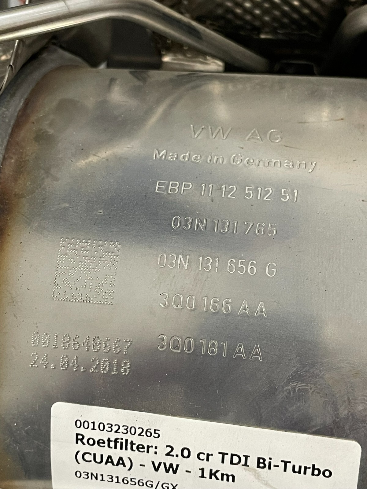 VW PASSAT ARTEON TIGUAN 2.0 BITDI DPF DIESEL PARTIKELFILTER 03N131656G FAST NEU - Obrázek 17