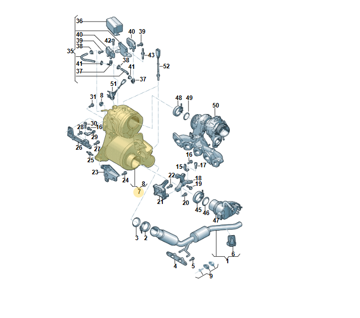VW PASSAT ARTEON TIGUAN 2.0 BITDI DPF DIESEL PARTIKELFILTER 03N131656G FAST NEU - Obrázek 4