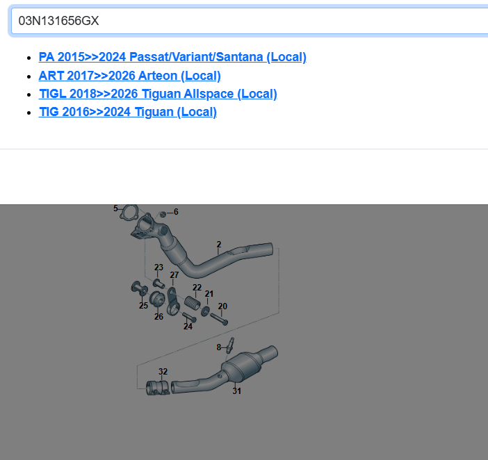 VW PASSAT ARTEON TIGUAN 2.0 BITDI DPF DIESEL PARTIKELFILTER 03N131656G FAST NEU - Obrázek 5