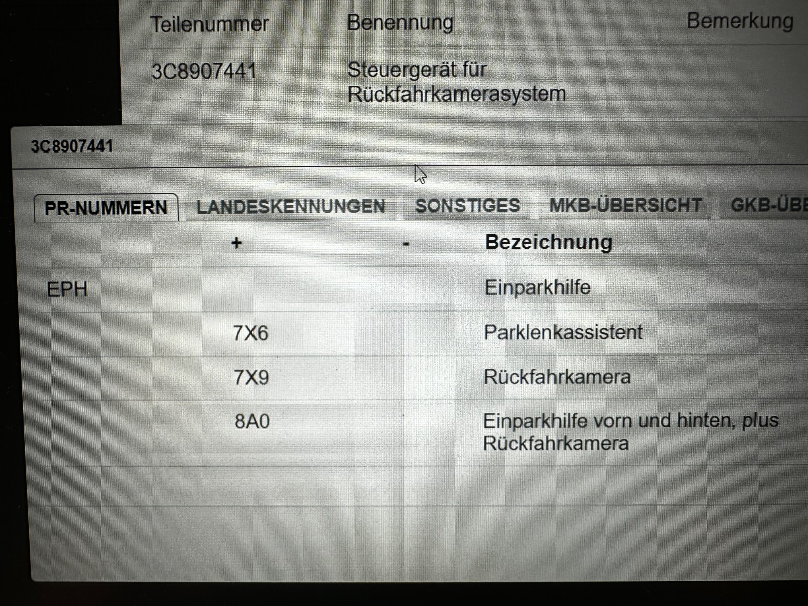 VW PASSAT CC STEUERGERÄT RÜCKFAHRKAMERASYSTEM 3C8907441 fast Neu demont vom test - Obrázek 4