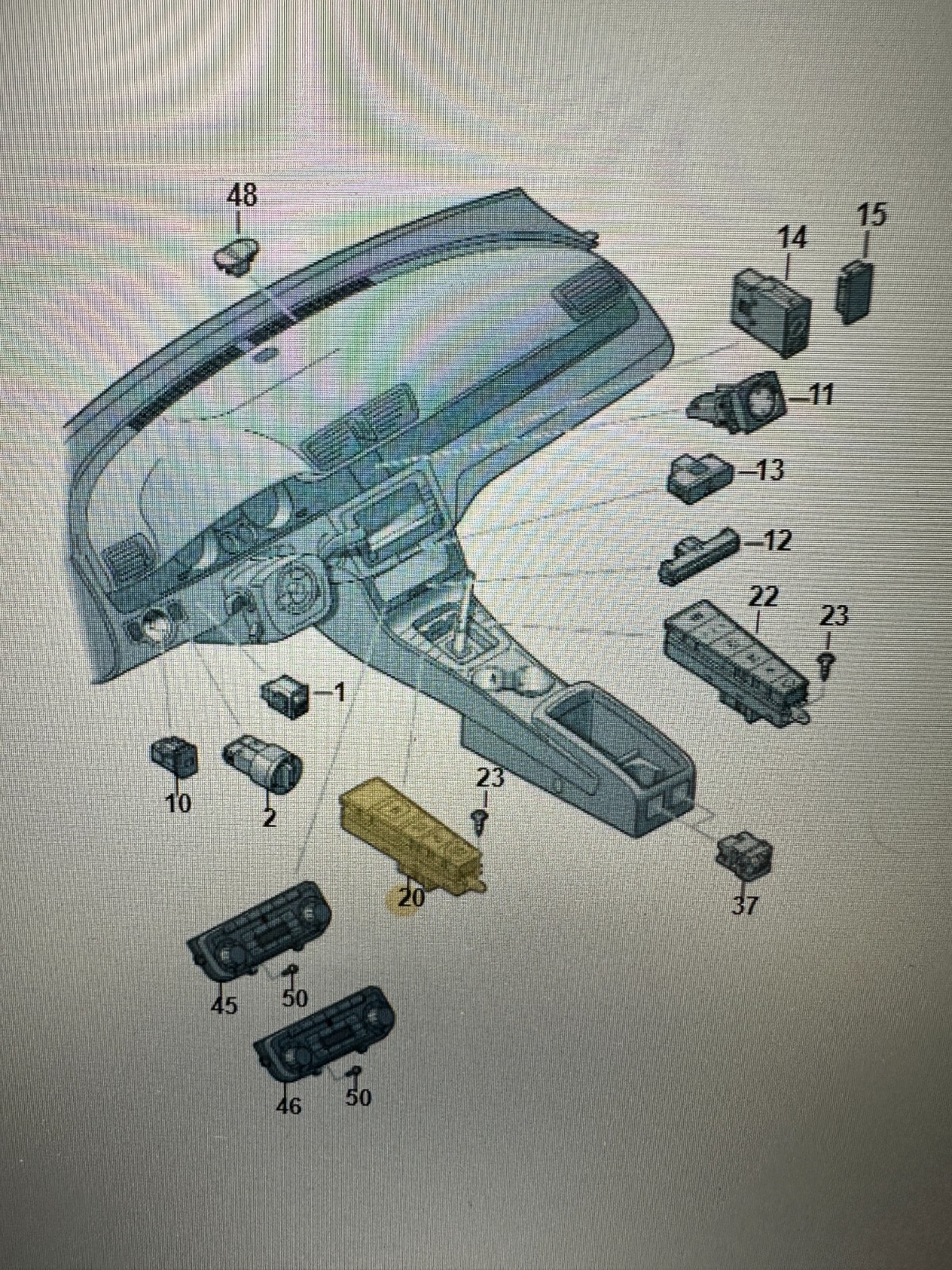 VW PASSAT/CC BEDIENEINHEIT MIT DRUCKTASTEN 3AC927238 Fast Neu dem v Test Wagen - Obrázek 6