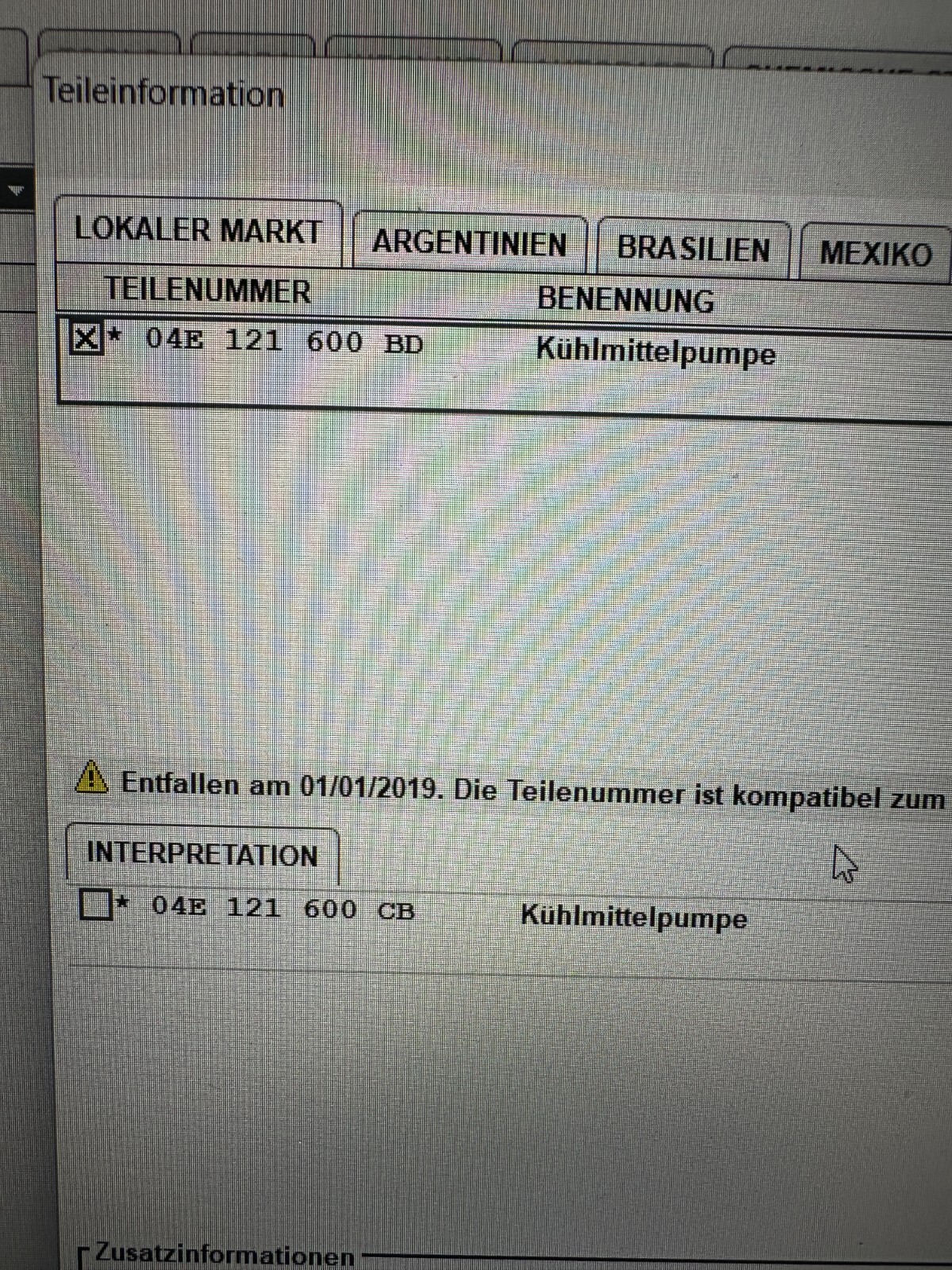 VW SKODA AUDI SEAT MOTORKÜHLUNG WASSERPUMPE 04E121600AL ORIG.NEU!!! - Obrázek 24