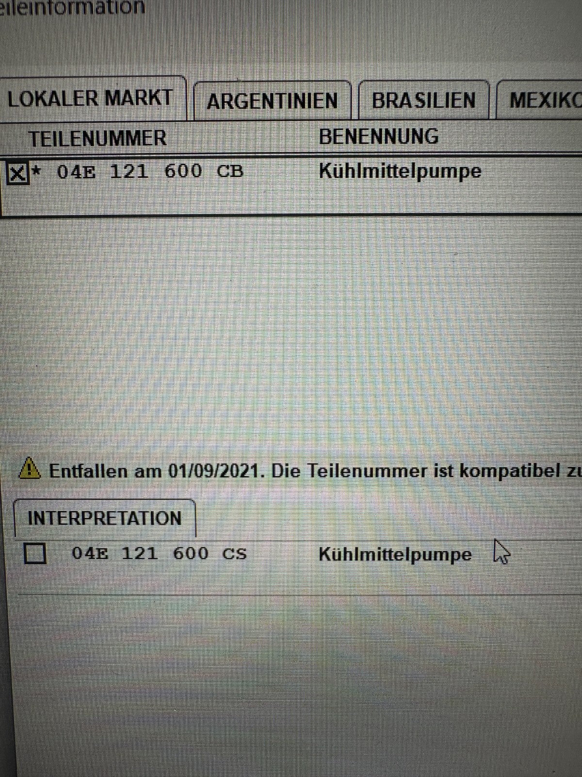 VW SKODA AUDI SEAT MOTORKÜHLUNG WASSERPUMPE 04E121600AL ORIG.NEU!!! - Obrázek 25