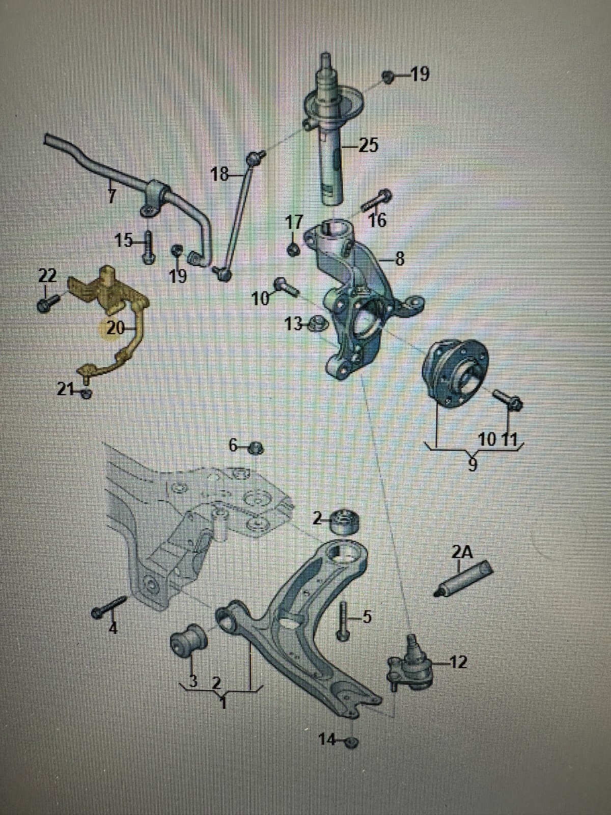 VW SKODA SEAT AUDI NIVEAUSENSOR MIT GESTÄNGE RECHTS 5Q0412522C ORIG. VW TEIL !!! - Obrázek 6