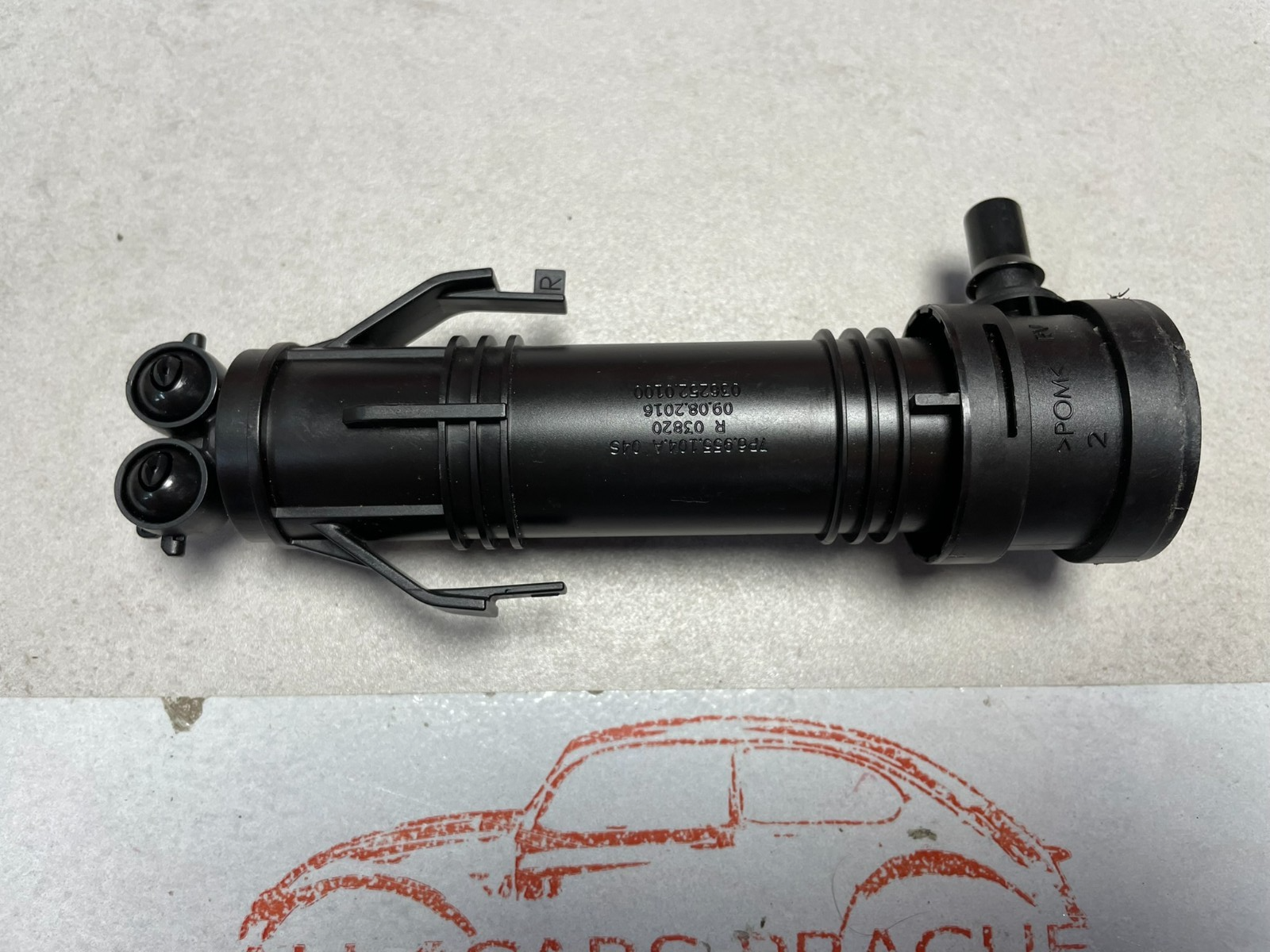 VW TOUAREG 7P HUBZYLINDER MIT DÜSENTRÄGER UND SPRITZDÜSE RECHTS 7P6955104A ORIG. - Obrázek 13