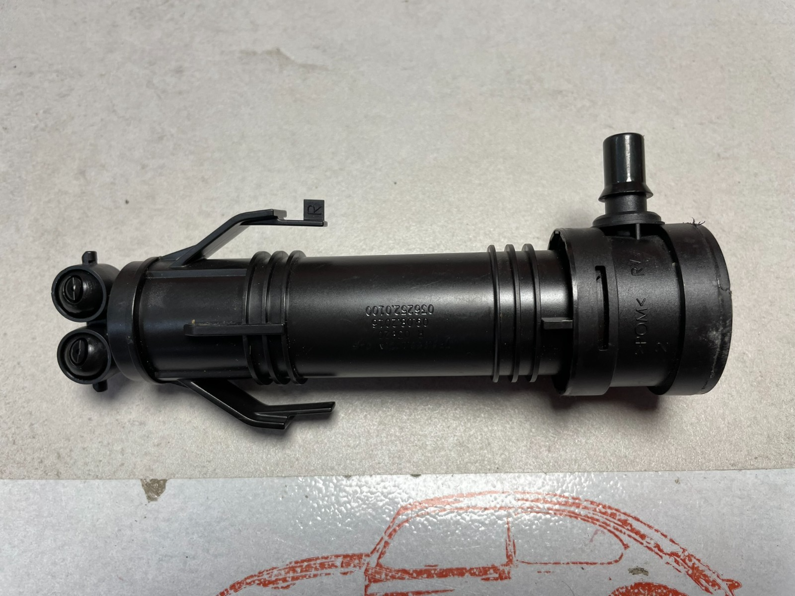 VW TOUAREG 7P HUBZYLINDER MIT DÜSENTRÄGER UND SPRITZDÜSE RECHTS 7P6955104A ORIG. - Obrázek 7