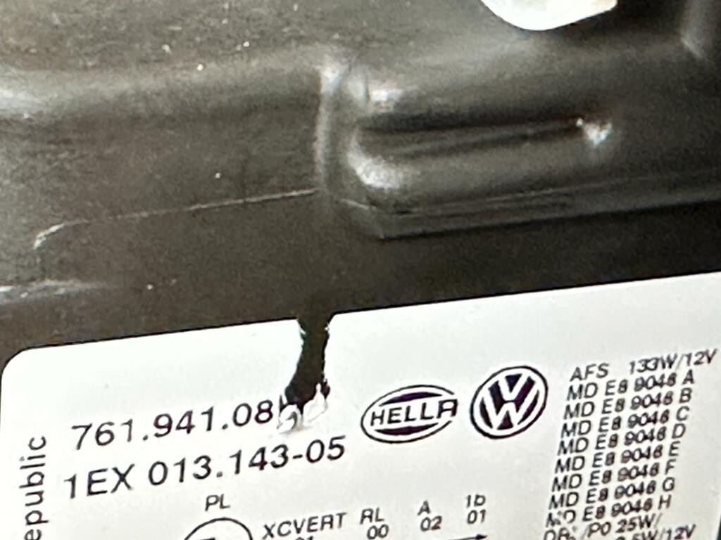 VW TOUAREG HEADLIGHTS BLACK MATRIX 761941081A-761941082A - 761941113A-761941114A - Obrázek 24