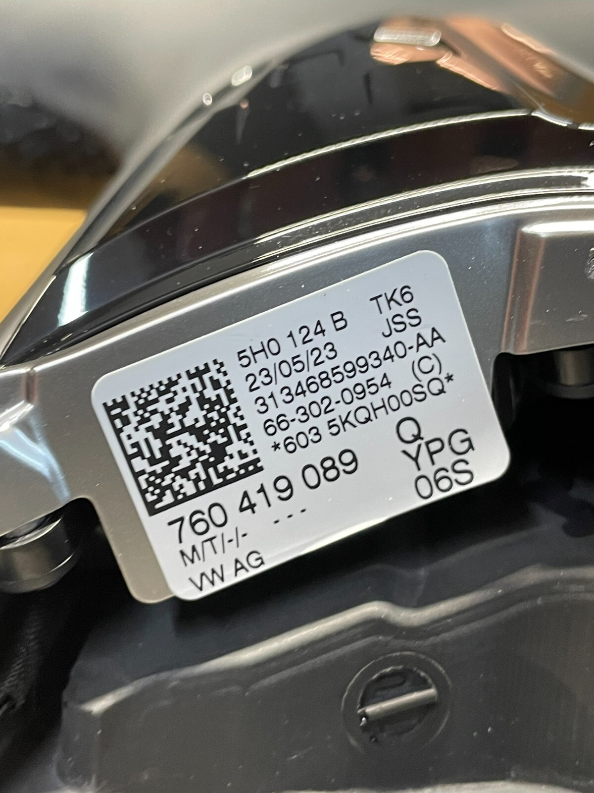 VW TOUAREG MULTIFUNKTIONS LEDER LENKRAD SPORT "R" 760419089Q FAST NEU TEST CAR - Obrázek 8