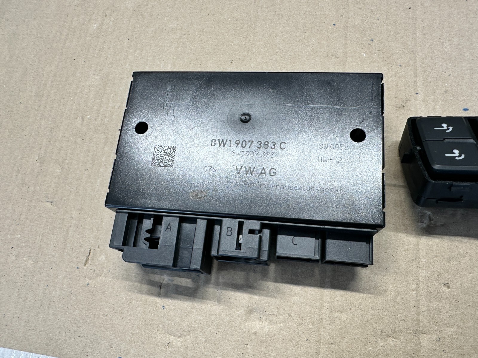 VW TOUAREG STEUERGERÄT ANHÄNGERKUPPLUNG 8W1907383C + SCHALTER 760959511 NEU ORIG - Obrázek 11