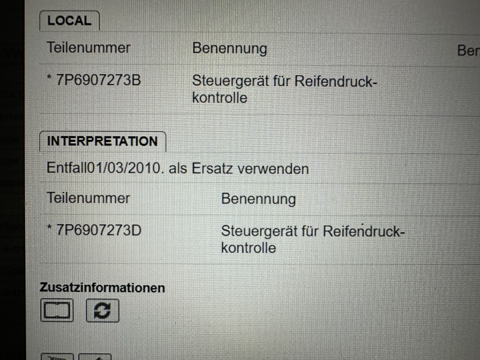 VW TOUAREG STUERGERÄT REIFENDRUCKKONTORLLE RDK 7P6907273B Fast Neu d v test Car - Obrázek 4