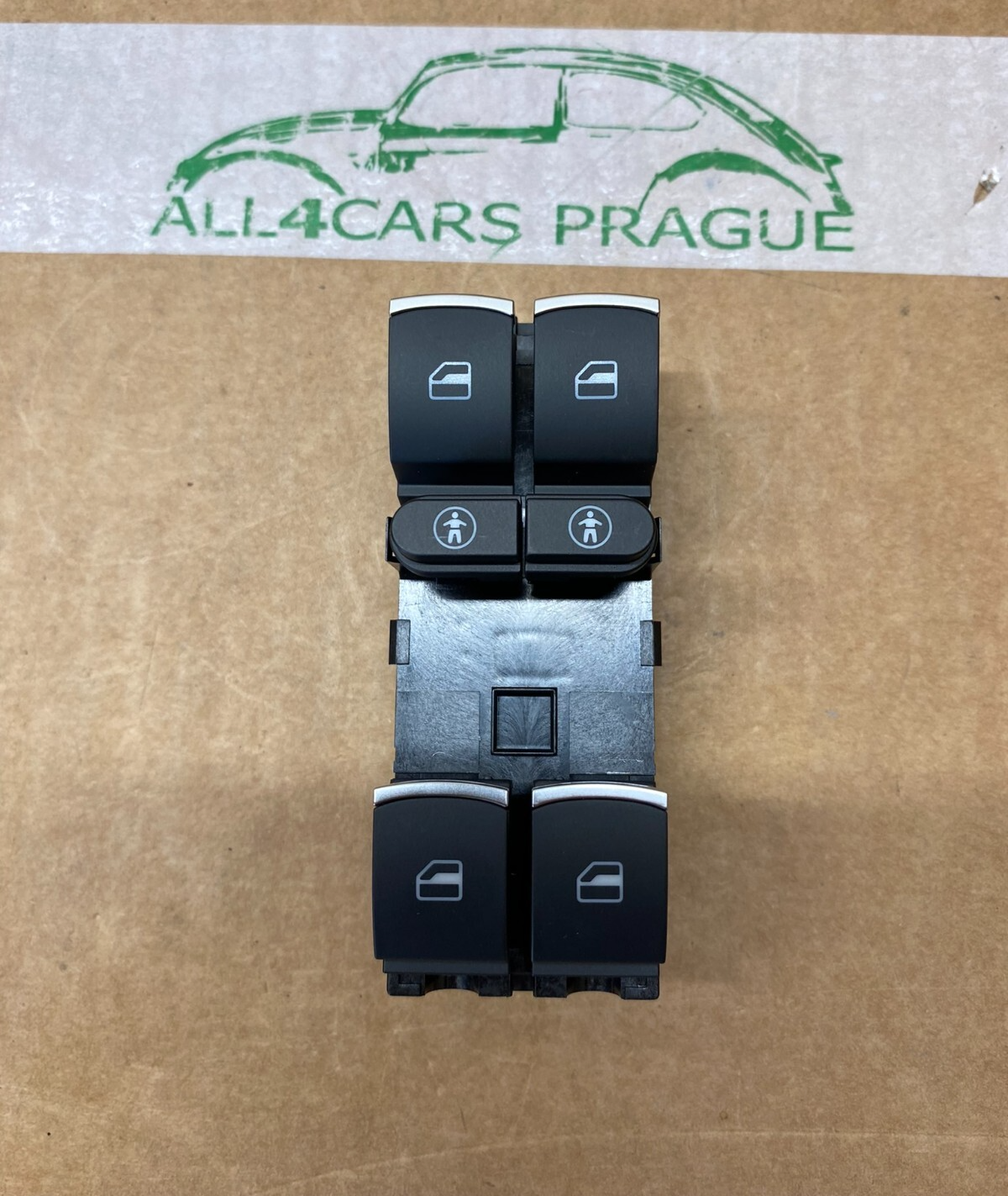 VW TOUAREG VORDERE LINKE TÜR FENSTERSCHALTER 7P6959857B ORIG.NEU!!!