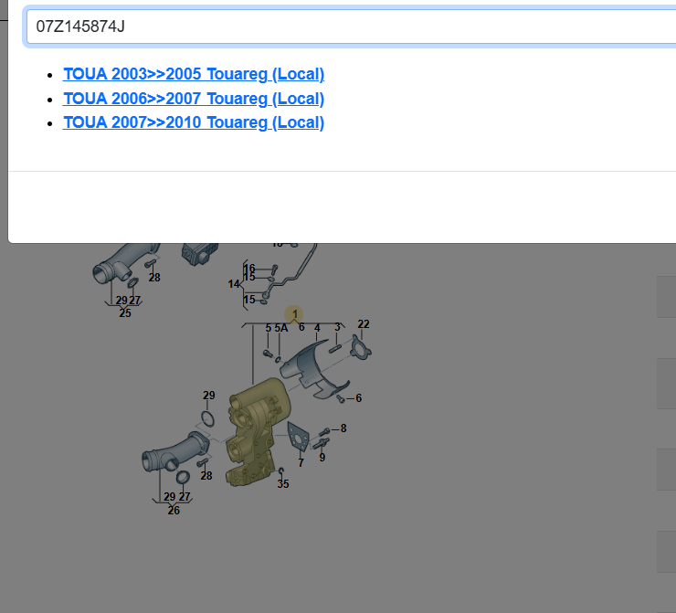 VW TOUATEG V10 5.0 TDI BLE 5.0 TDI ABGAS TURBOLADER RECHTS 07Z145874J TEST CAR.. - Obrázek 8
