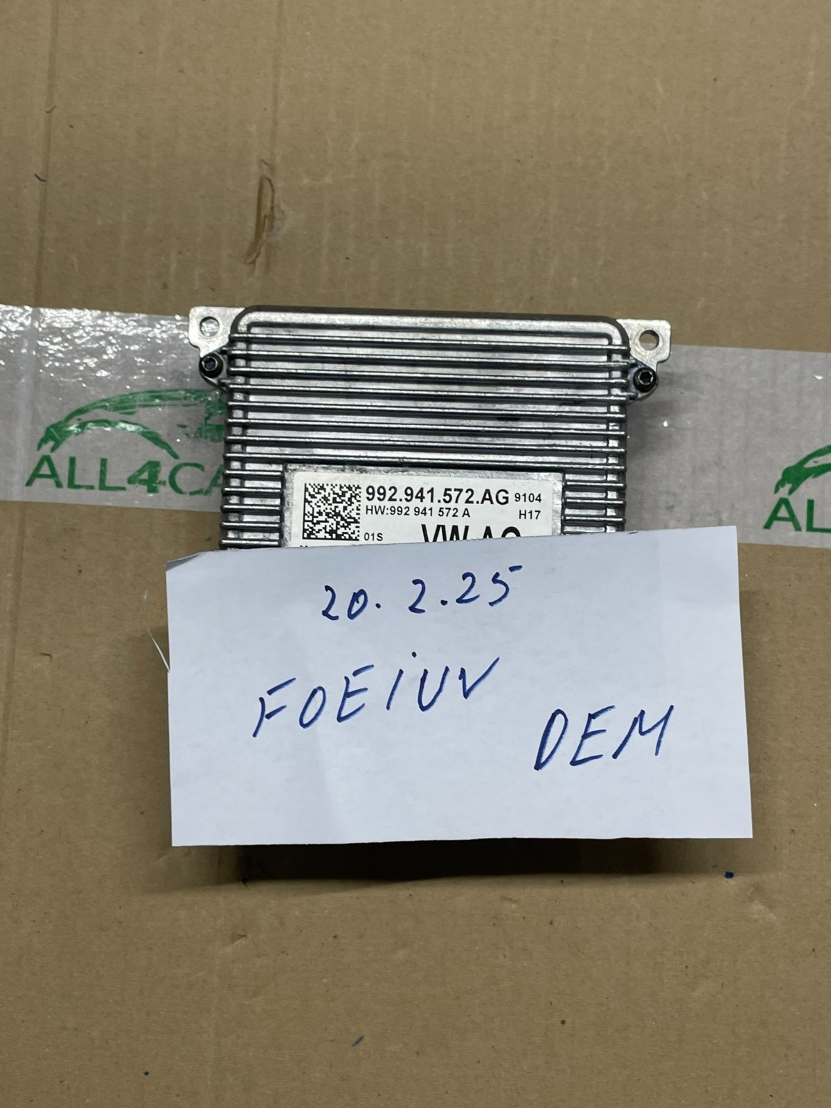 VW TRANSPORTER MULTIVAN LEISTUNGSMODUL FÜR SCHEINWERFER 992941572AG DEM TEST CAR - Obrázek 11