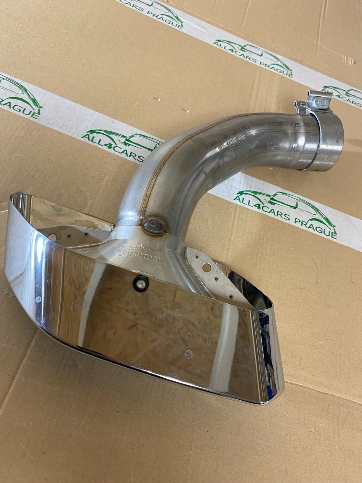 VW Touareg 2018- Chrom Endrohr Blenden Abgasanlage 760253681AD ORIG. NEU - Obrázek 6