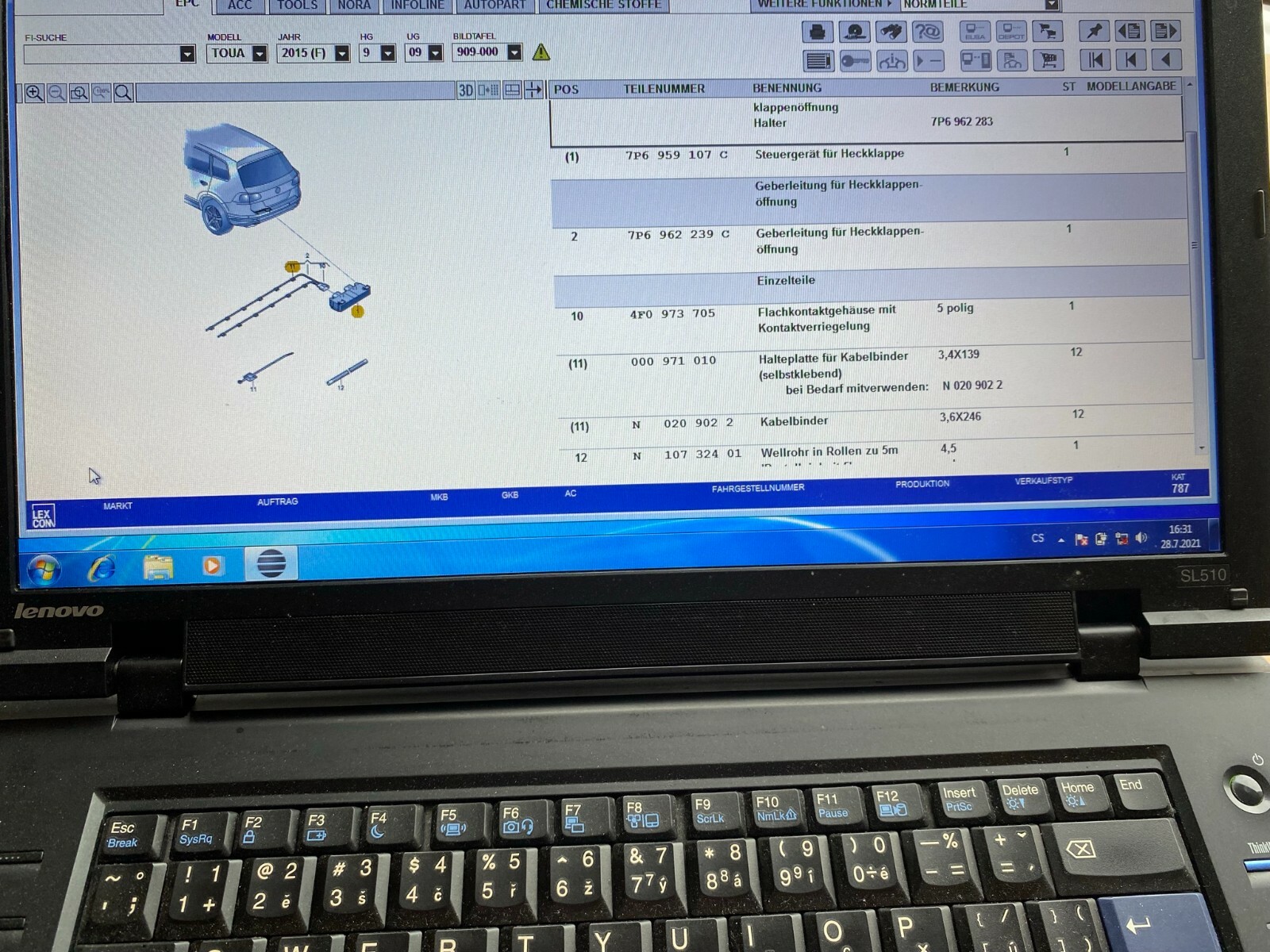 VW Touareg 7P Heckklappenöffnung Komfortöffner Sensor 3AA962243E/ 3AA 962 243 E - Obrázek 12