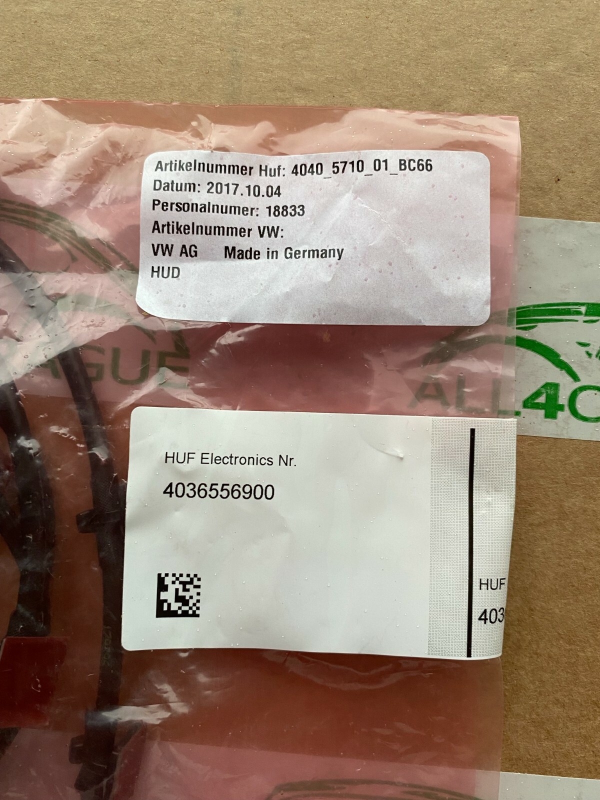 VW Touareg 7P Heckklappenöffnung Komfortöffner Sensor 3AA962243E/ 3AA 962 243 E - Obrázek 9