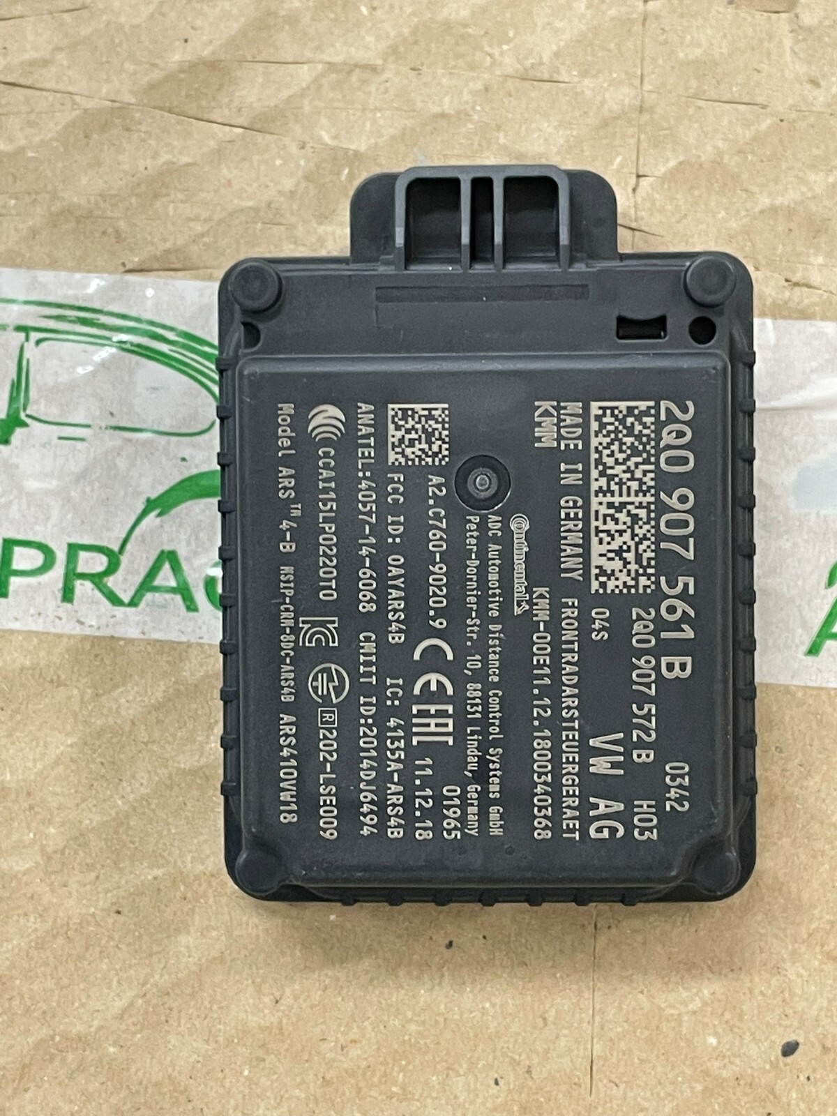 2Q0907561B ŠKODA KODIAQ KAROQ KAMIQ SCALA ACC RADAR SENZOR 2Q0907561B 2Q0907561L - Obrázek 12