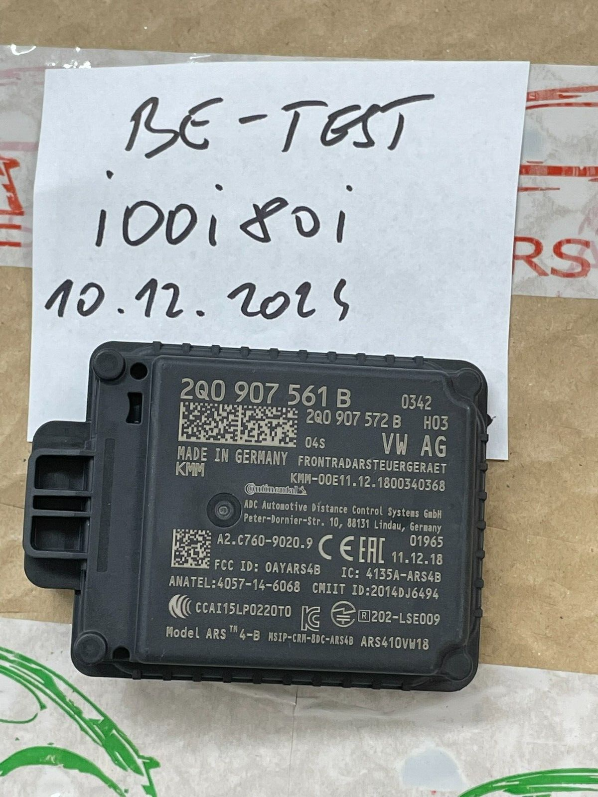 2Q0907561B ŠKODA KODIAQ KAROQ KAMIQ SCALA ACC RADAR SENZOR 2Q0907561B 2Q0907561L - Obrázek 16