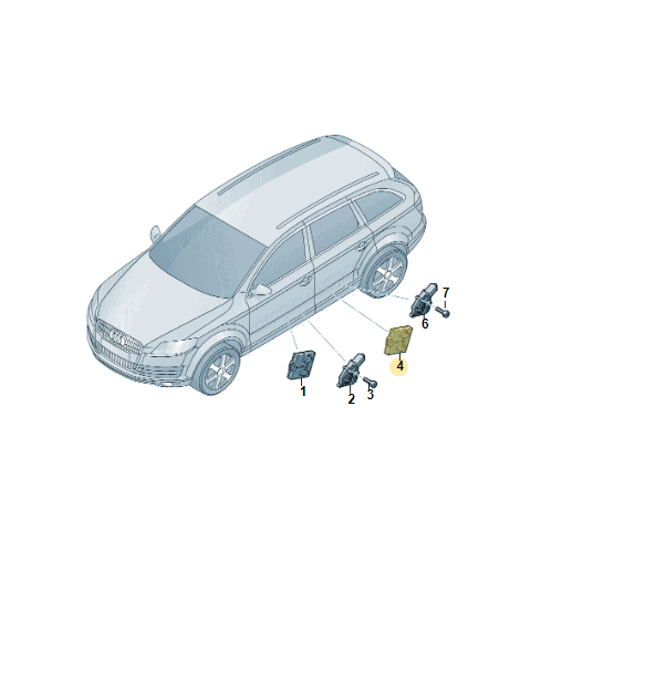 4M0959595M AUDI E-TRON AUDI Q7 TÜRSTEUERGERÄT HINTEN LINKS 4M0959595M Fast Neu - Obrázek 3