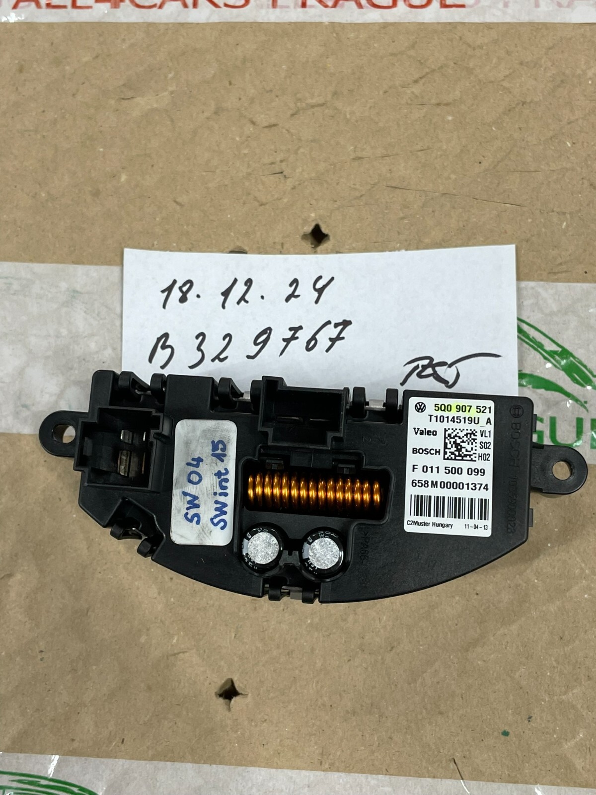 5Q0907521A AUDI VW ŠKODA SEAT HEIZGEBLÄSE GEBLÄSEREGLER 5Q0907521A FAST NEU TEIL - Obrázek 11