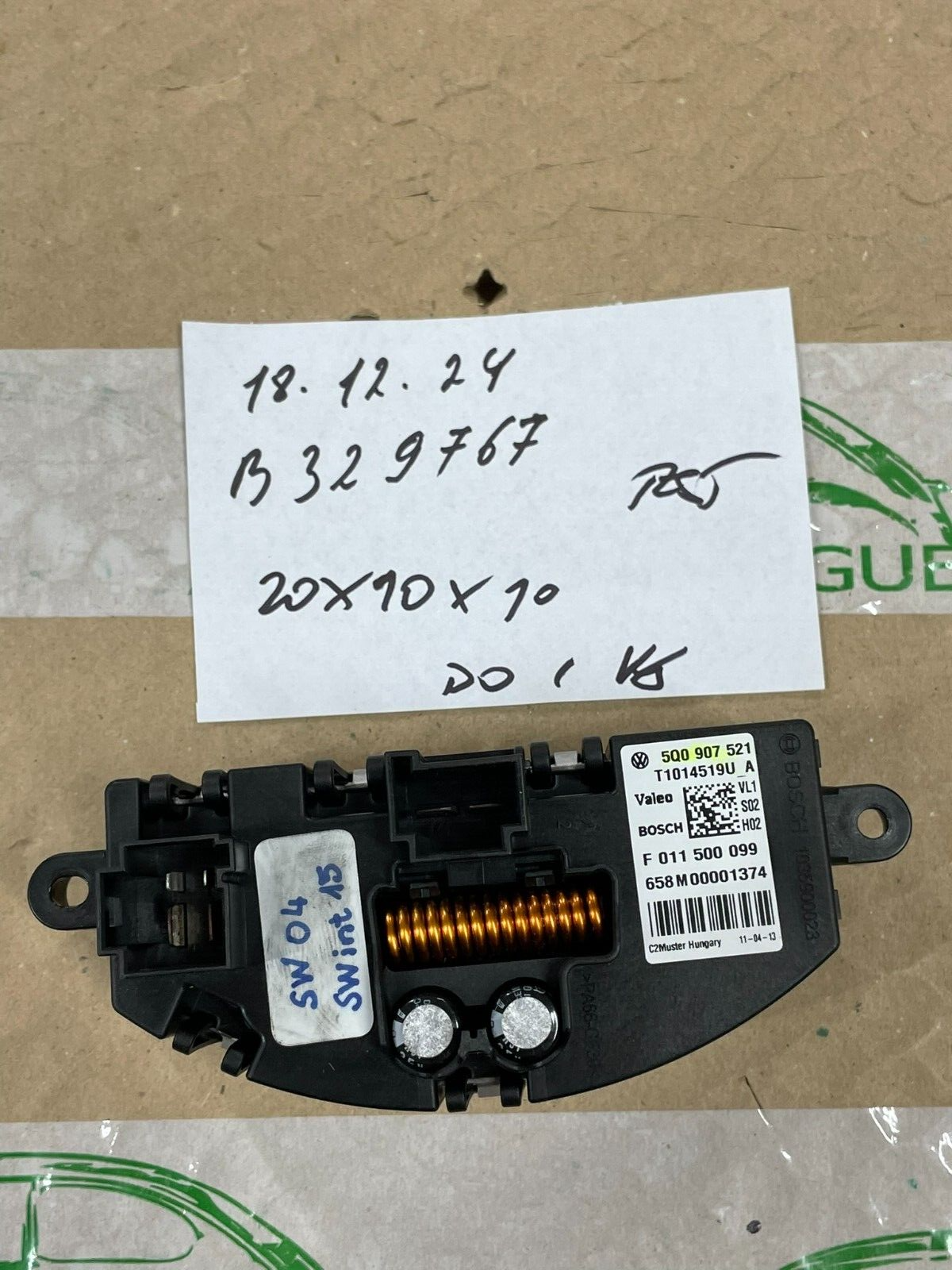 5Q0907521A AUDI VW ŠKODA SEAT HEIZGEBLÄSE GEBLÄSEREGLER 5Q0907521A FAST NEU TEIL - Obrázek 12