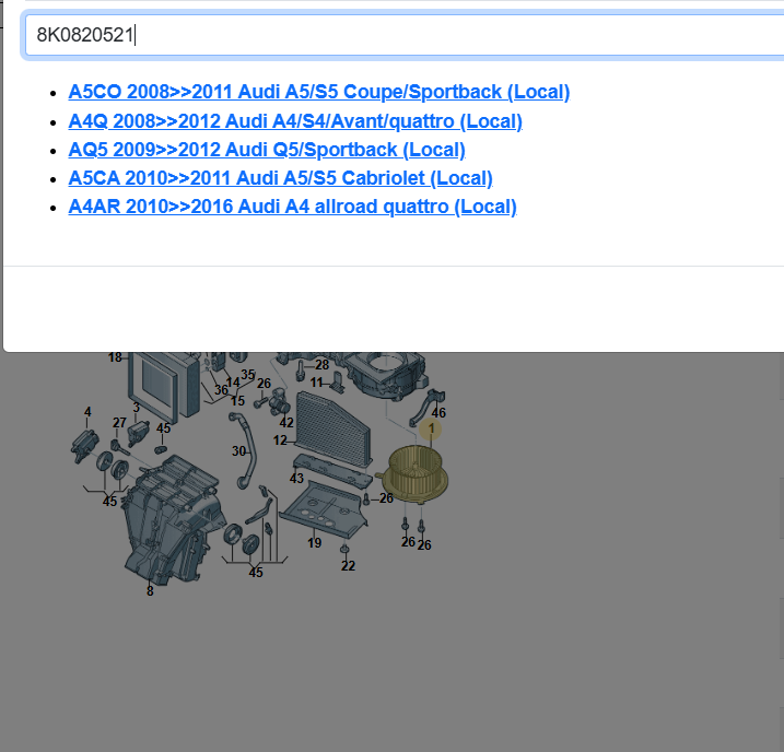 8K0820521 AUDI A4, A5, Q5 HEIZGEBLÄSE GEBLÄSEREGLER 8K0820521 FAST NEU Test Car - Obrázek 4