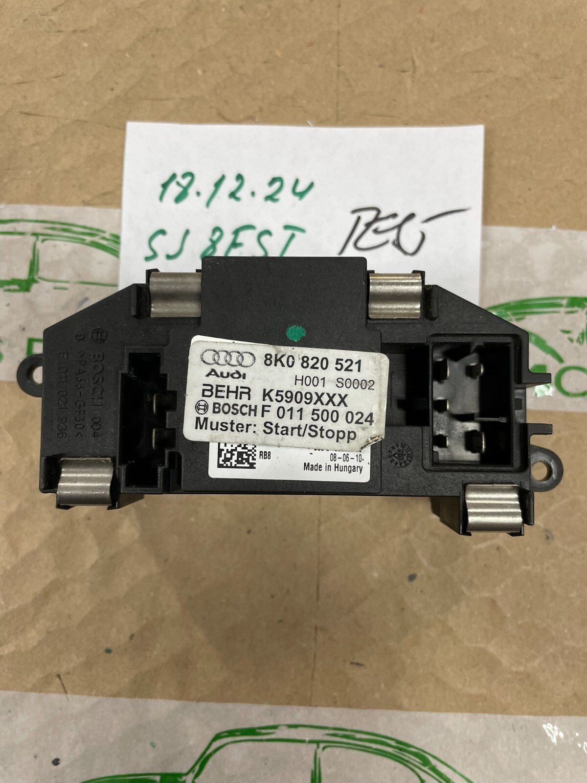 8K0820521 AUDI A4, A5, Q5 HEIZGEBLÄSE GEBLÄSEREGLER 8K0820521 FAST NEU Test Car - Obrázek 9