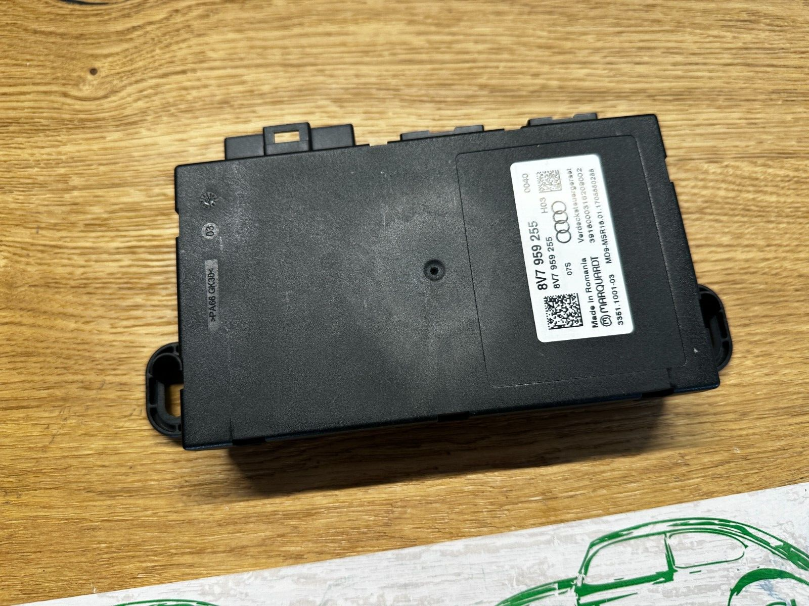 AUDI A3 STEUERGERÄT VERDECKBETÄTIGUNG 8V7959255 Fast Neu Teil demont v.Test Car. - Obrázek 11