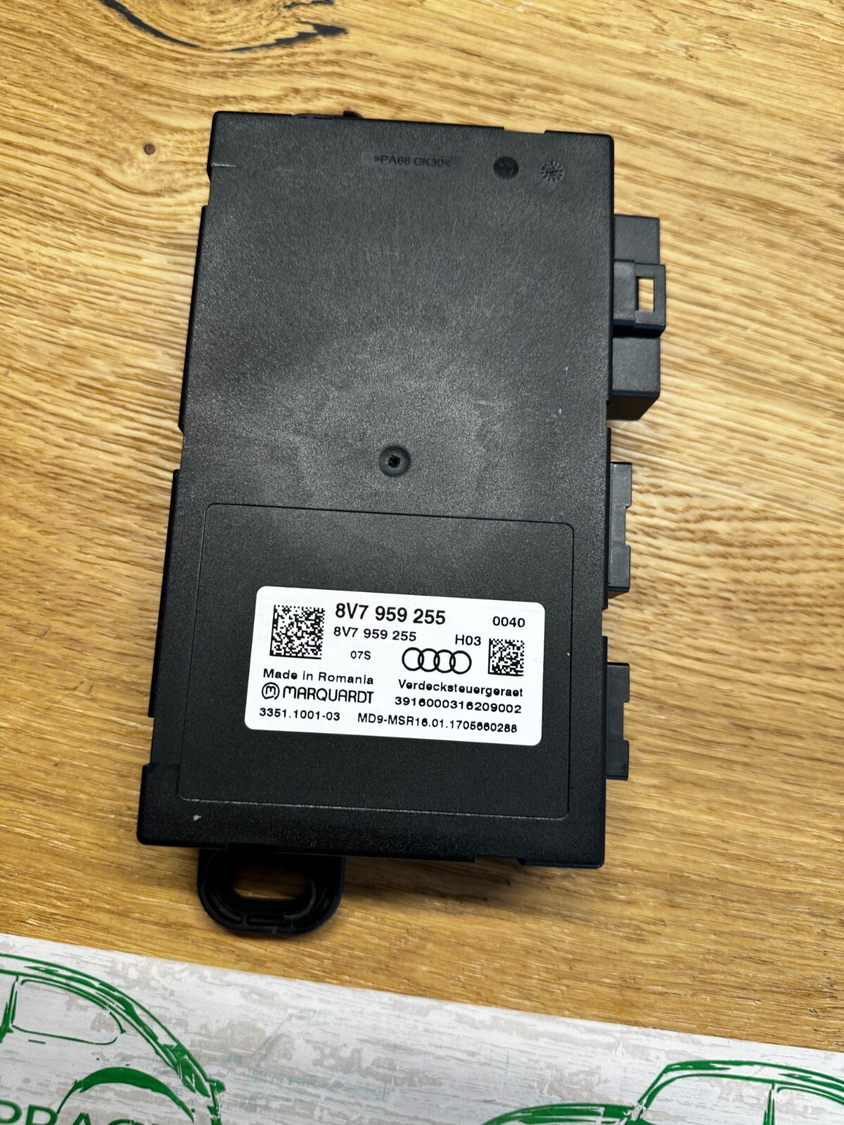 AUDI A3 STEUERGERÄT VERDECKBETÄTIGUNG 8V7959255 Fast Neu Teil demont v.Test Car. - Obrázek 12