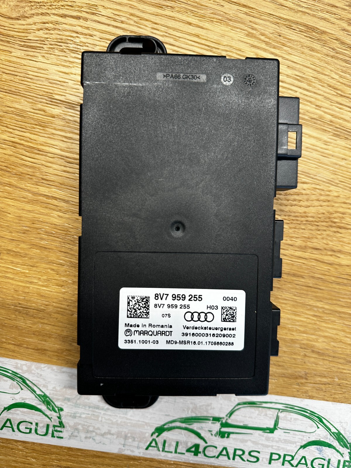 AUDI A3 STEUERGERÄT VERDECKBETÄTIGUNG 8V7959255 Fast Neu Teil demont v.Test Car.