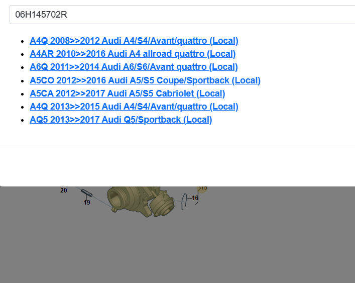 AUDI A4 A5 Q5 TURBO 2.0 TFSI 06H145702R = 06H145703N = 06H145703R = 06H145703S - Obrázek 4