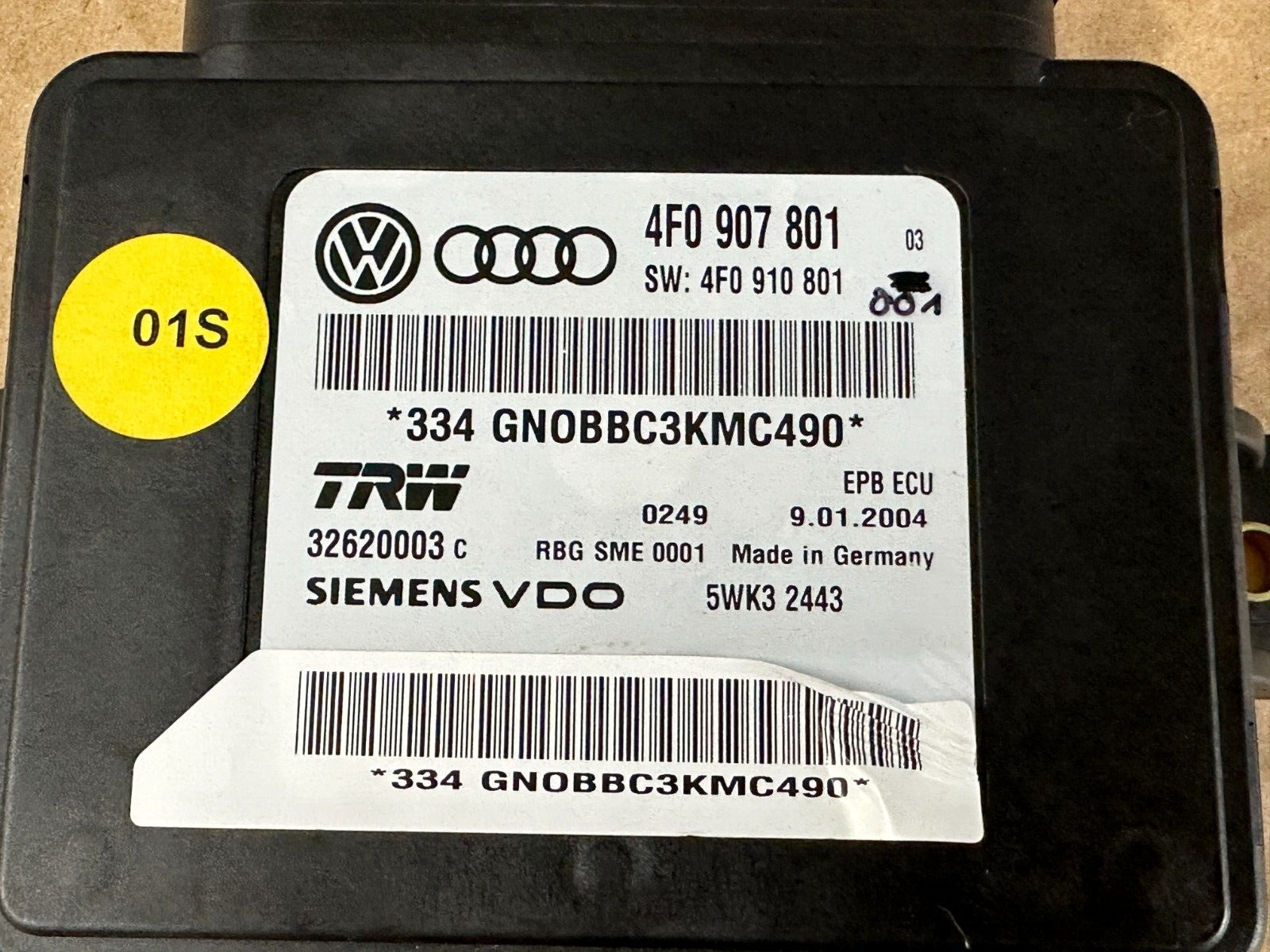 AUDI A6 STEUERGERÄT ELEKTRO. FESTSTELLBREMSE 4F0907801 FAST NEU DEM VOM TEST CAR - Obrázek 3