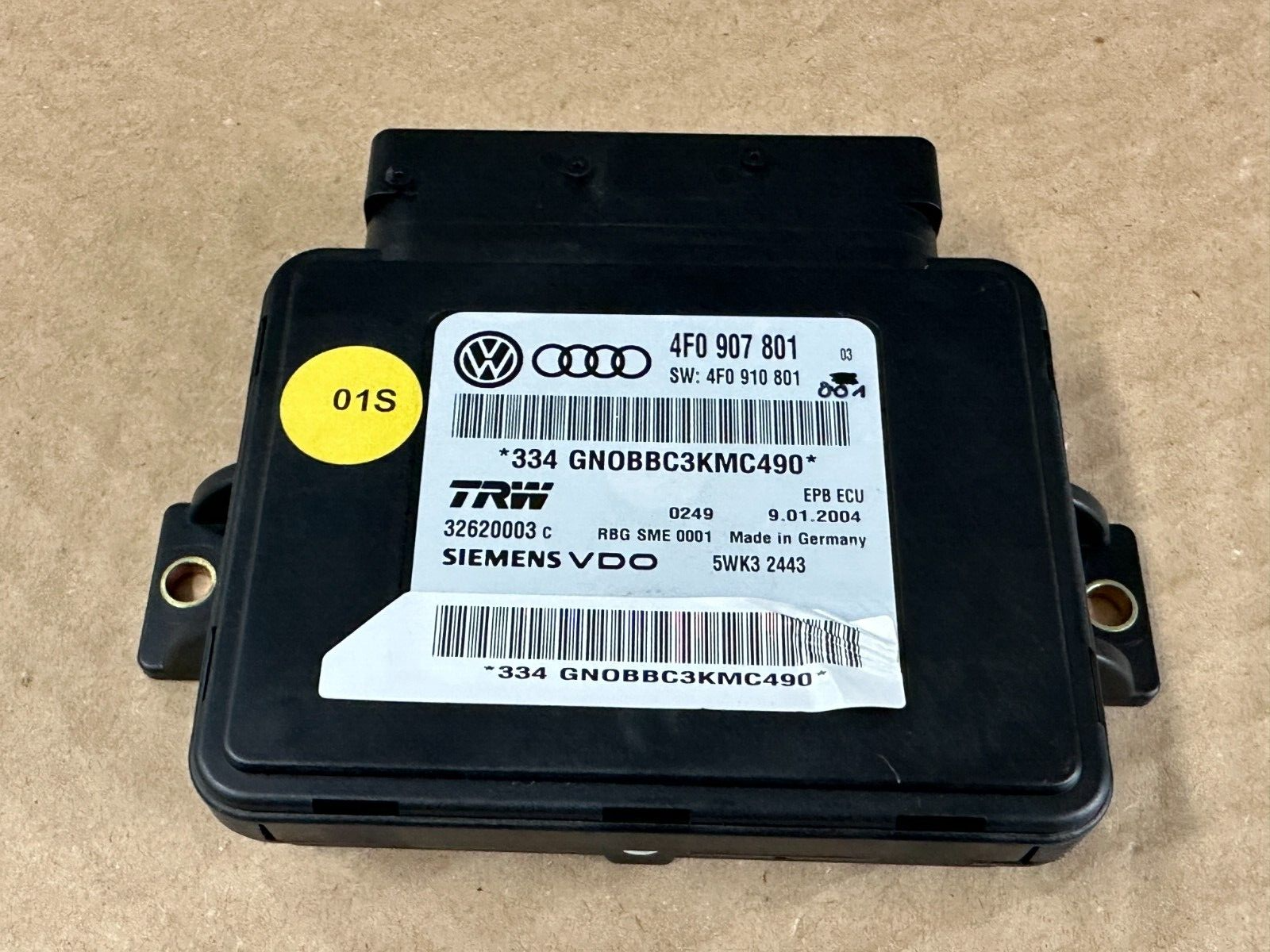 AUDI A6 STEUERGERÄT ELEKTRO. FESTSTELLBREMSE 4F0907801 FAST NEU DEM VOM TEST CAR - Obrázek 6