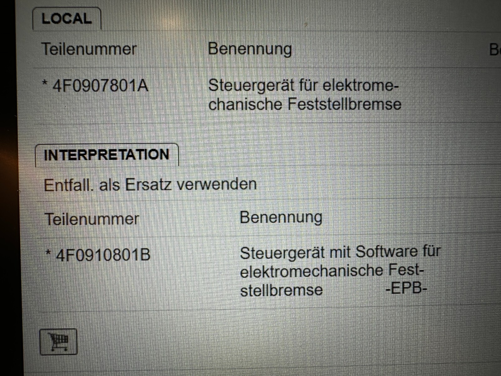 AUDI A6 STEUERGERÄT ELEKTROMECHANISCHE FESTELLBREMSE 4F0907801A B,C,D fast Neu.. - Obrázek 4