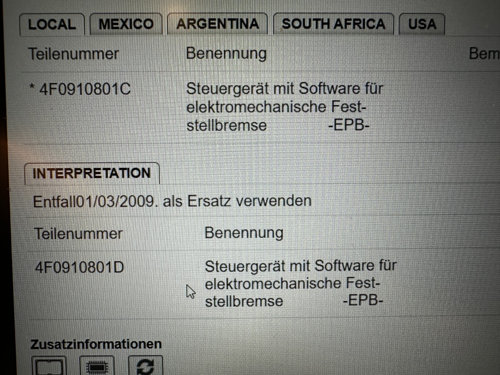 AUDI A6 STEUERGERÄT ELEKTROMECHANISCHE FESTELLBREMSE 4F0907801A B,C,D fast Neu.. - Obrázek 6